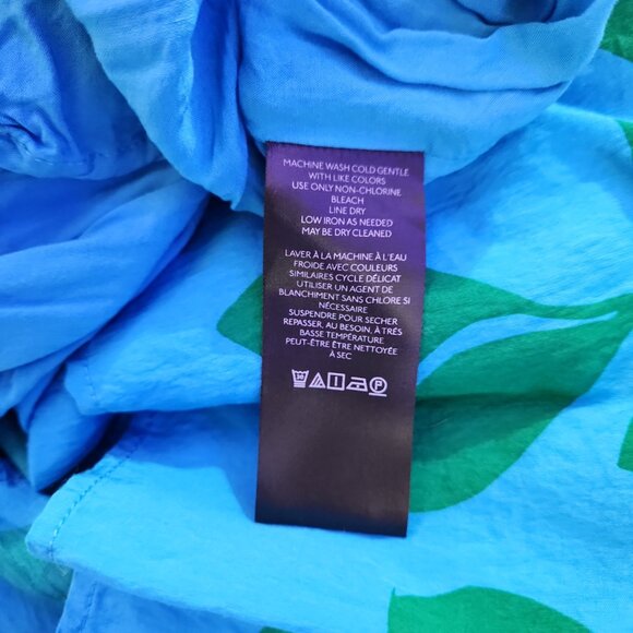 Anthropologie The Silverlake Flutter-Sleeve Dress with pockets in blue green XS - Picture 12 of 16